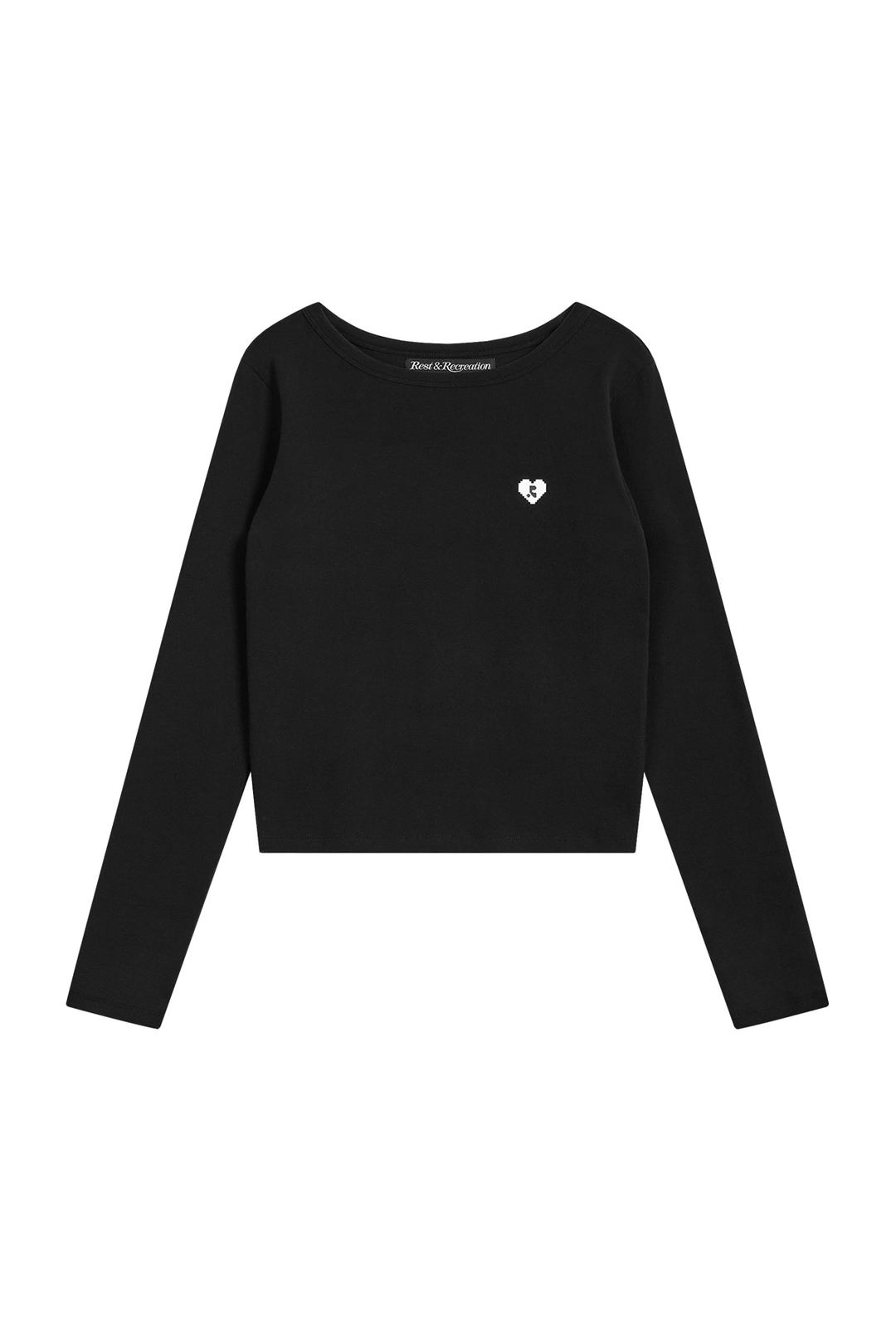 레스트앤레크레이션 BOAT NECK LONG SLEEVE - BLACK 상품 이미지 1