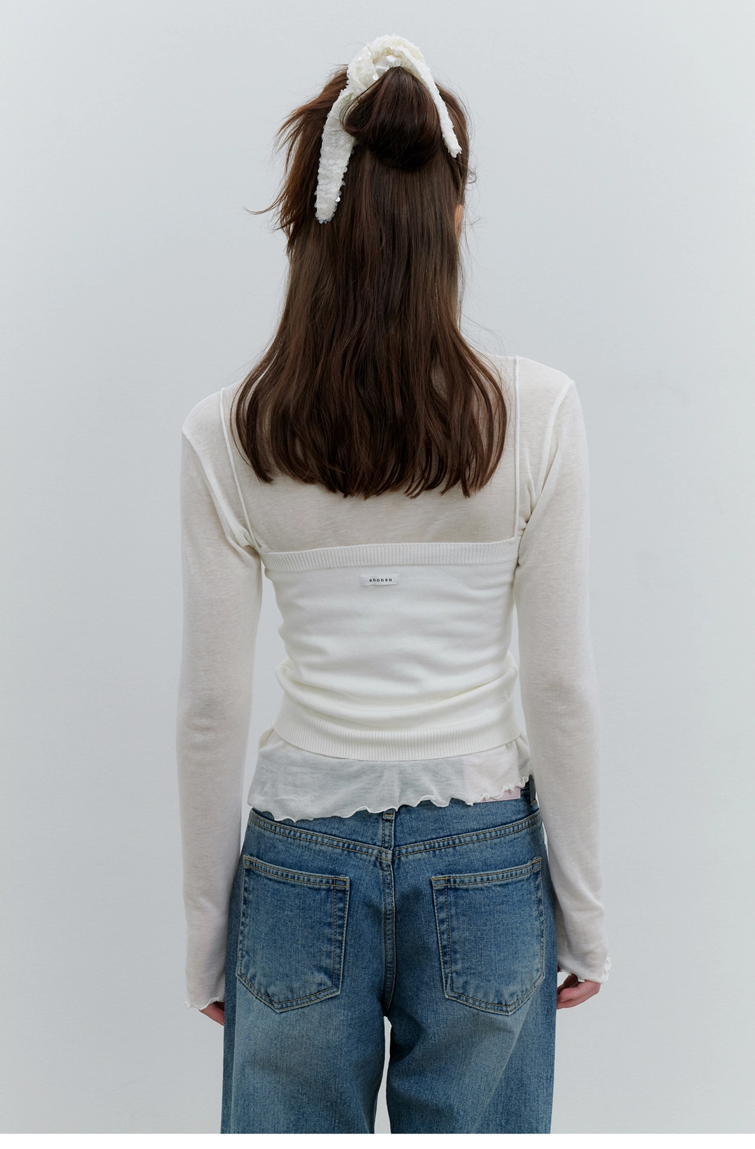 순수 Mid-rise Mellow Jeans (Mid Blue) 상품 이미지 2