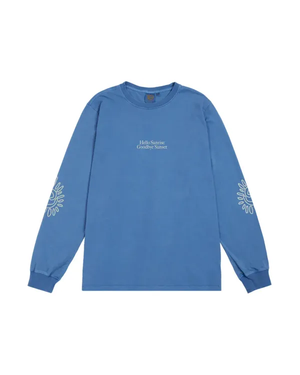 HS x Hank Classic Typo LS Tee_VTG Blue