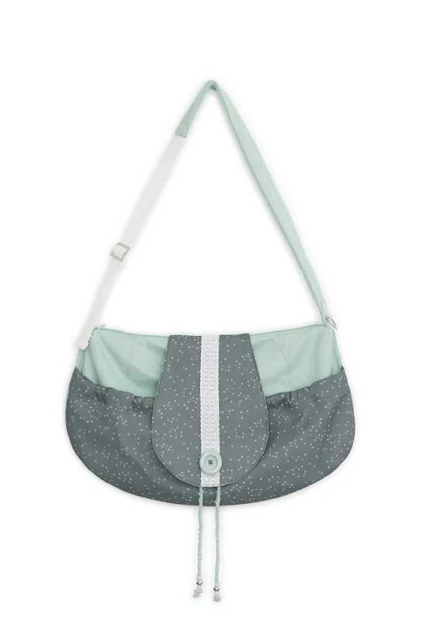 Star cotton cross bag (Mint gray)