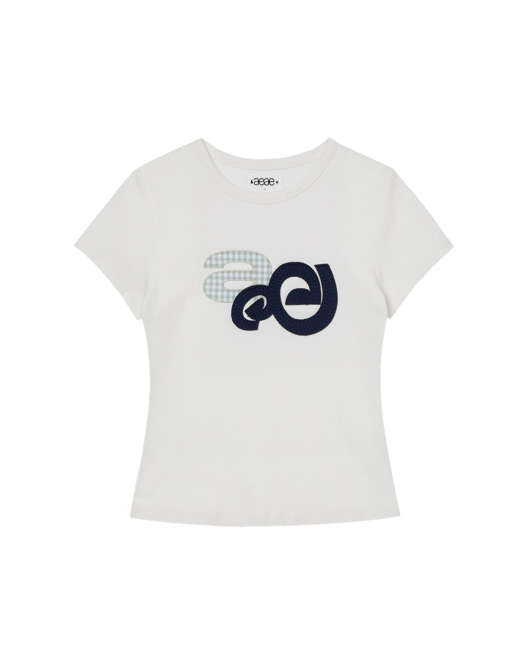 에이이에이이 APPLIQUE LOGO TEE [WHITE] 상품 이미지 1