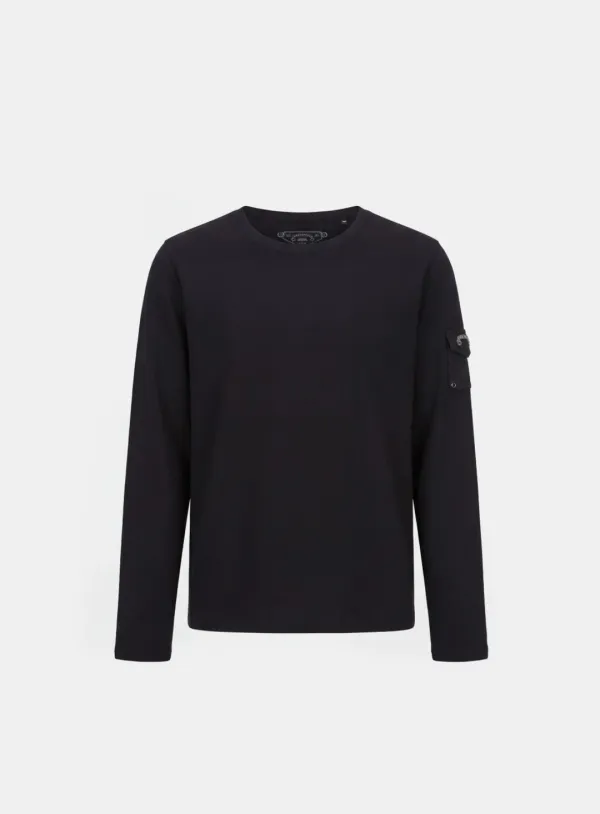 [w-tee26-018] Viper Pocket Long Sleeve T-Shirt V2 - Black