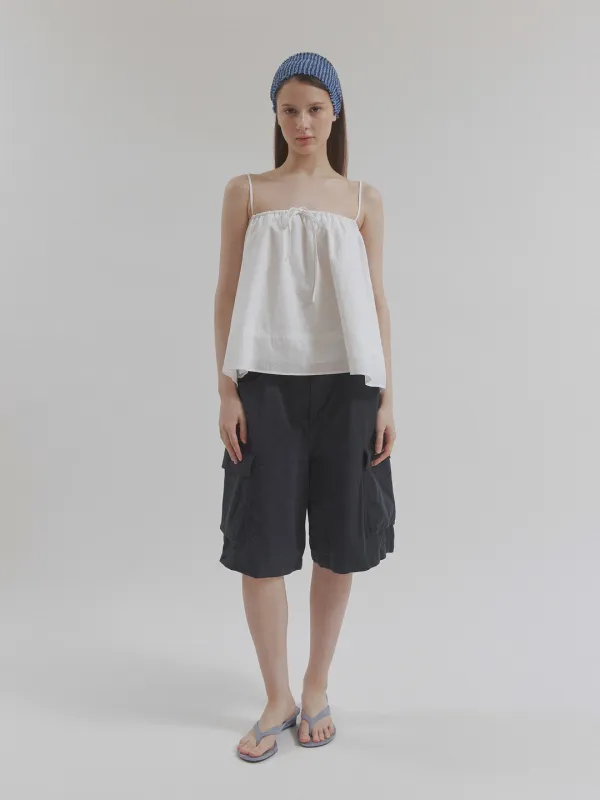 washed cargo shorts (navy)