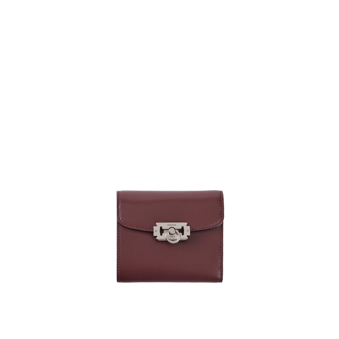 분크 Occam Ring Square Half Wallet (오캄 링 스퀘어 반지갑) Currant Burgundy 상품 이미지 1