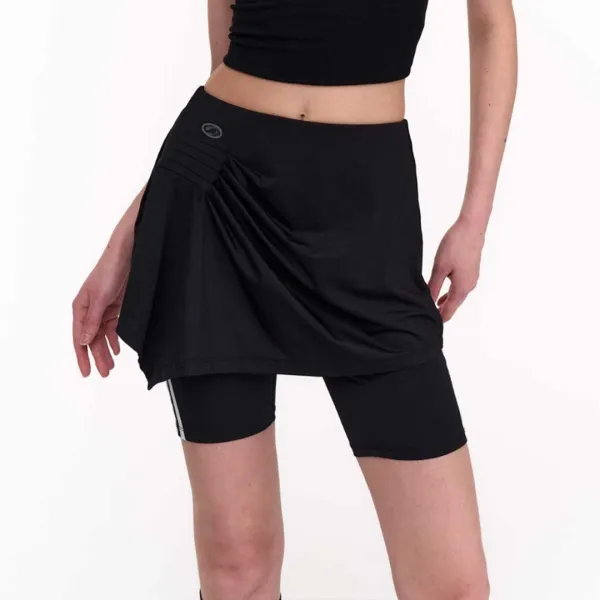 AXEL DRAPED SKORT (BLACK)