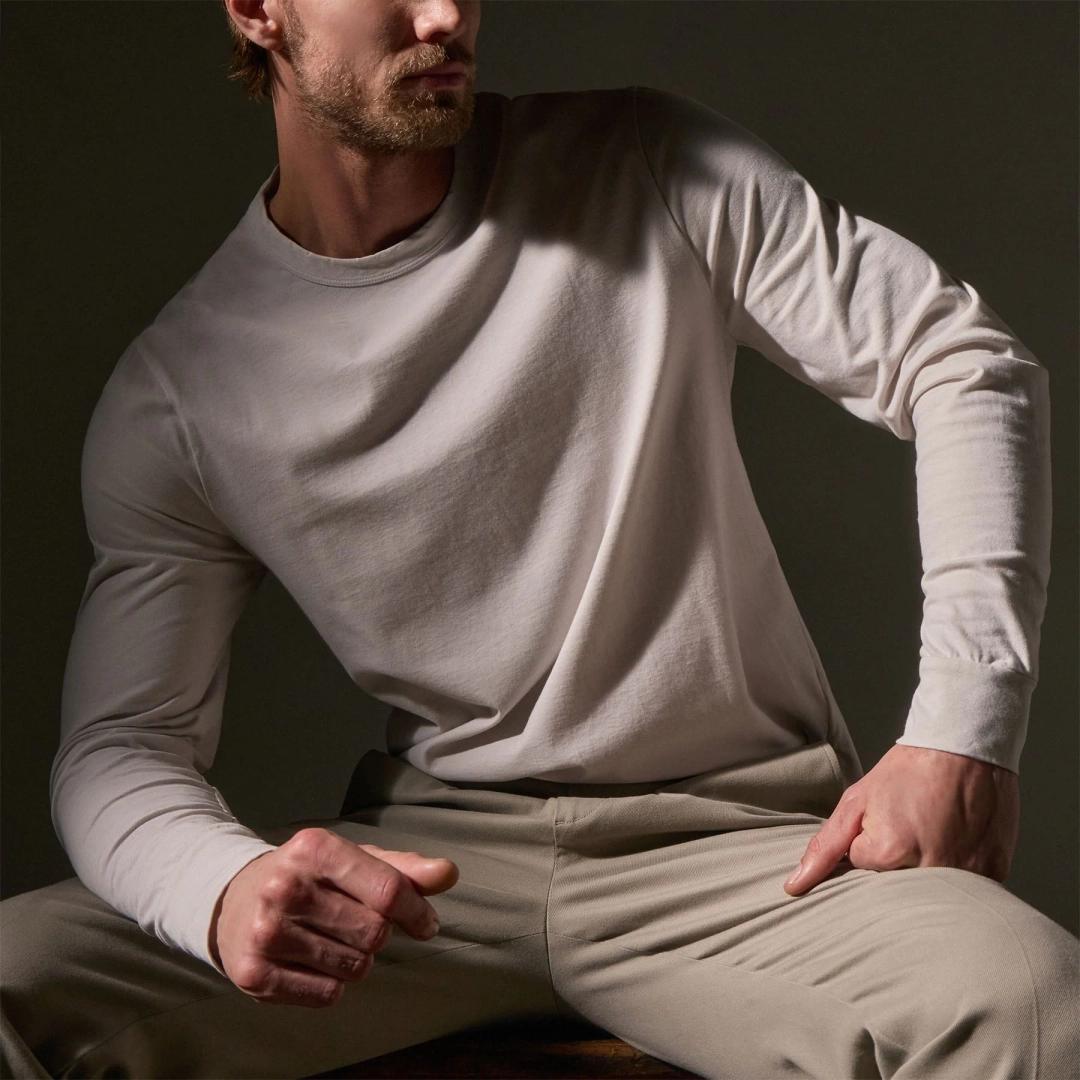 제임스펄스 Heavy Luxe Jersey Long Sleeve - Light Mist 상품 이미지 2