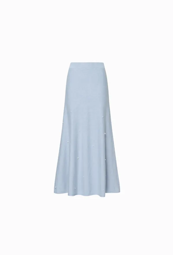 Cathy Wool Skirt (Sky Blue)