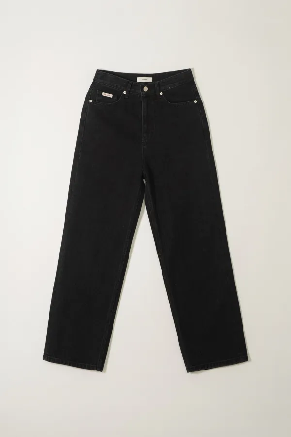 NATURAL DENIM PANTS_BLACK