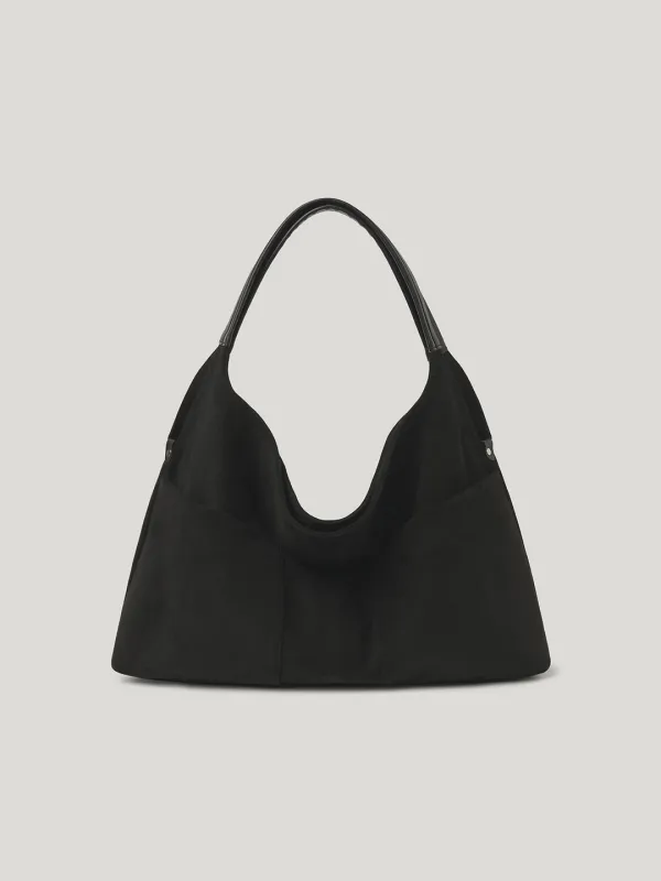 르벤 스웨이드 호보백 Reven Suede Hobo Bag_Black