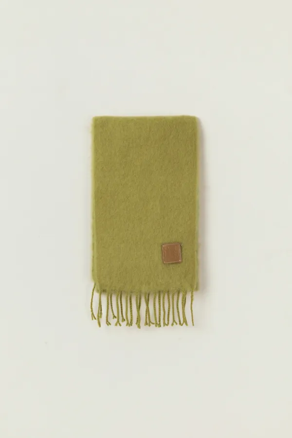 FROST MOHAIR WOOL MUFFLER_MUSTRARD