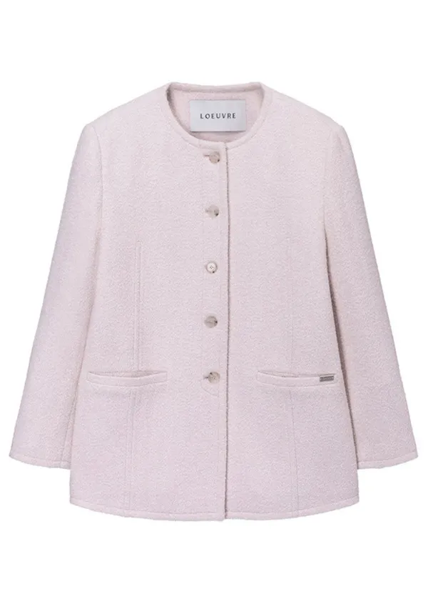 Boucle Round Neck Jacket SW5WJ410-71