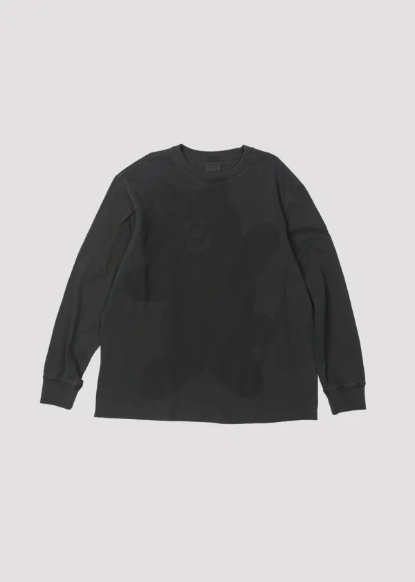 PIGMENT LONG SLEEVE T SHIRT BEAR CHARCOAL