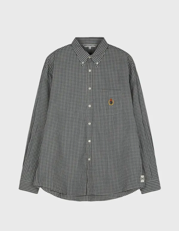CREST WASHED CHECK SHIRT /  Blue