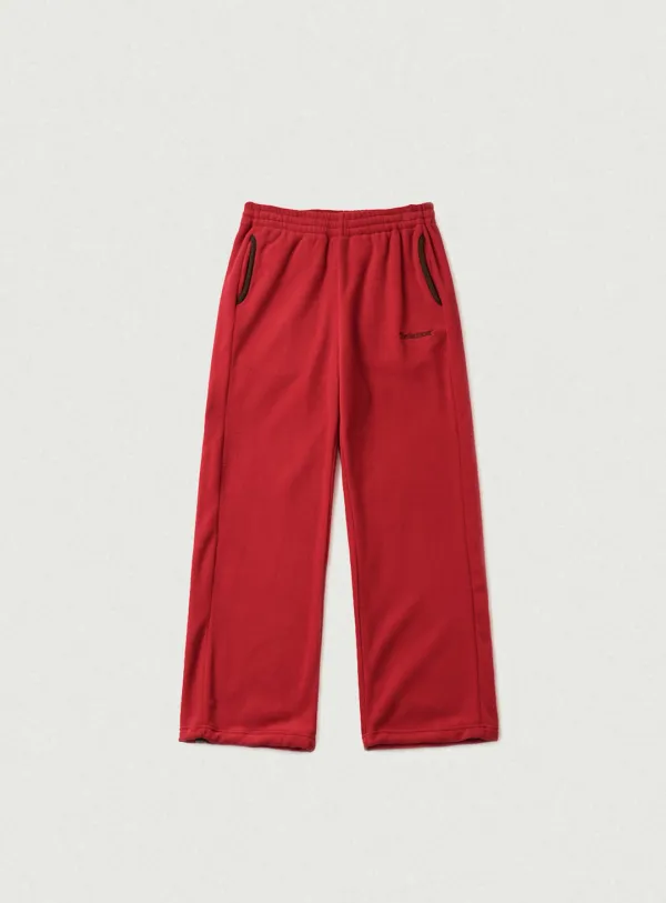 Molten Fleece Drawstring Pants_Red