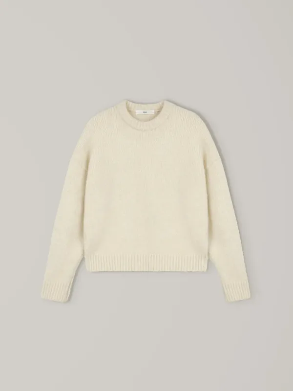 Hairy Alpaca Knit - Ivory