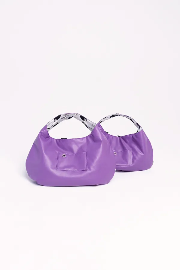 [2ND REORDER]  [DEPC x jeyilly] EYELET LEATHER BAG - LARGE (PURPLE)