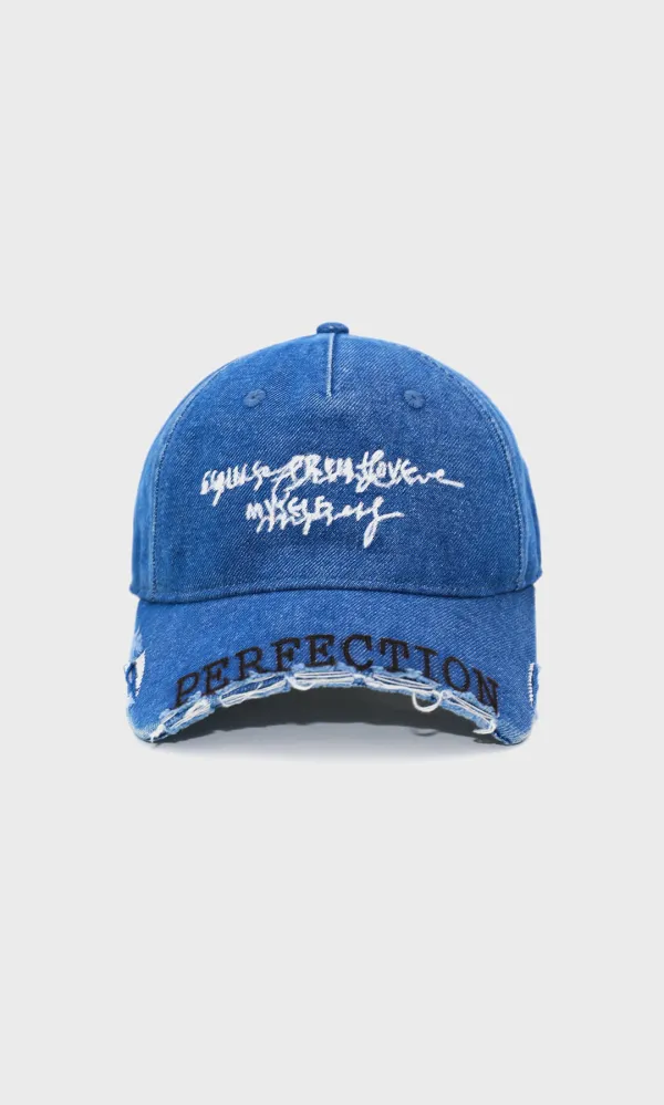 Perfection Damage Ball Cap_Blue