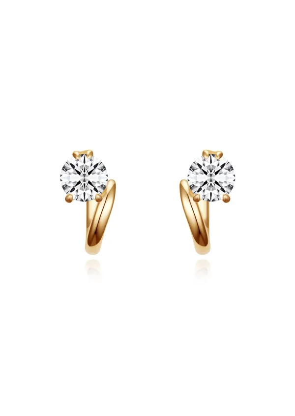 [G] 0.5CT Dia Hoops