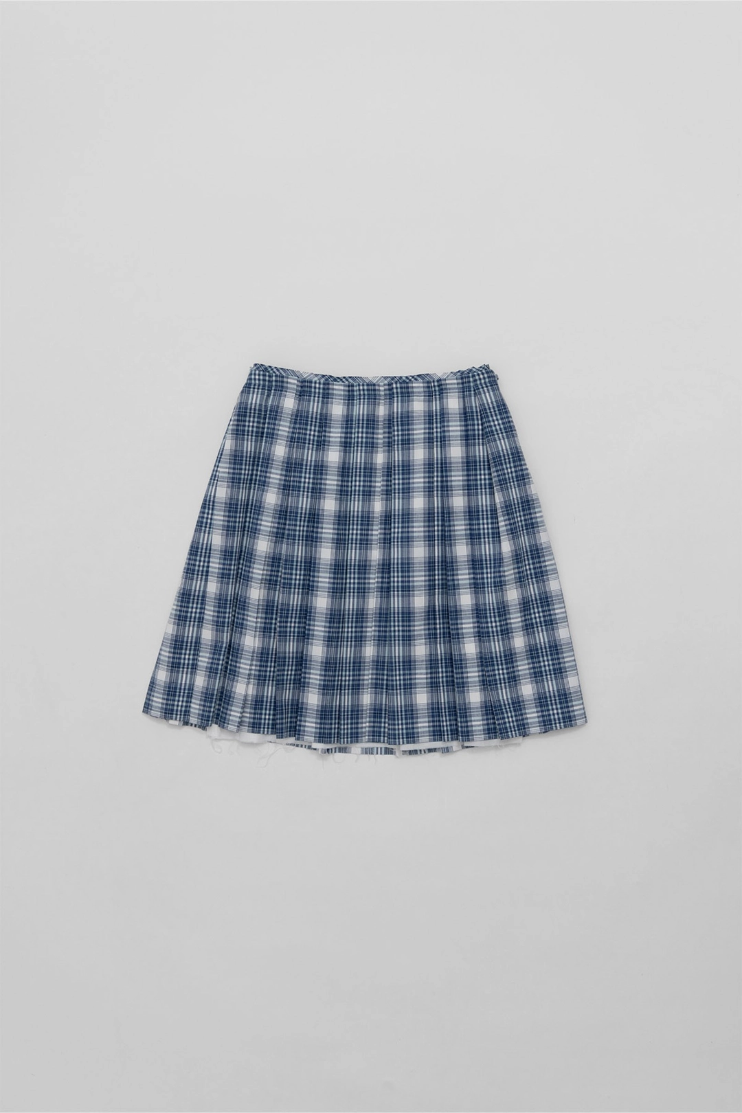 헤이그 a pleats midi skirt (check blue) 상품 이미지 1
