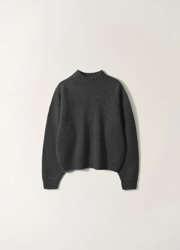 2ND / Extreme fine wool pullover (Charcoal)
