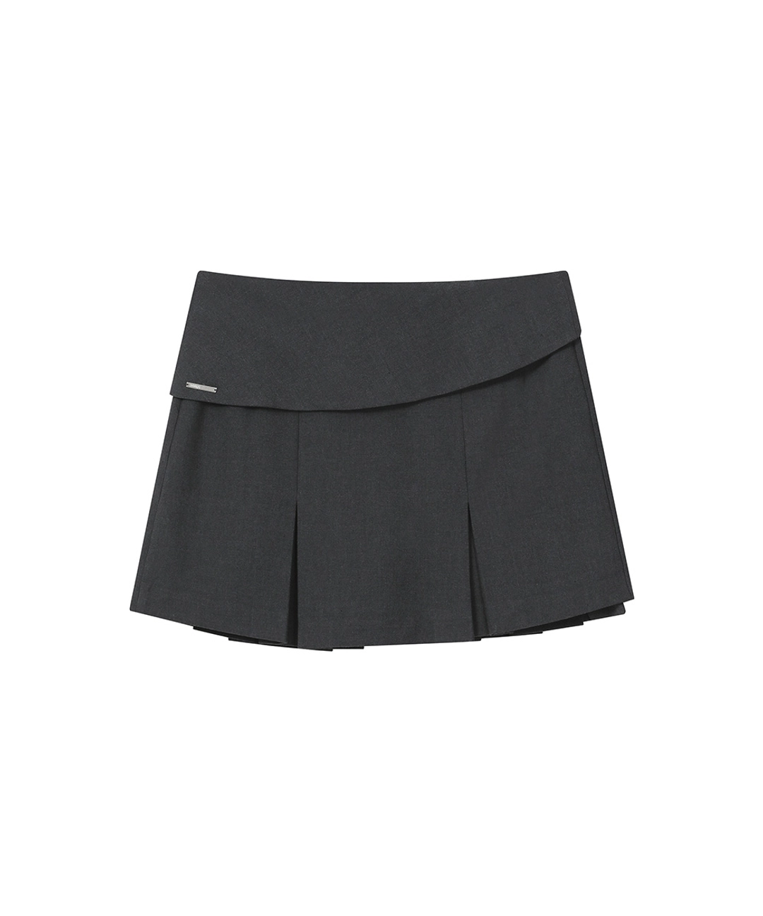 미세키서울 Pleats wrap mini skirt CHARCOAL - 미세키서울 상품 이미지 3