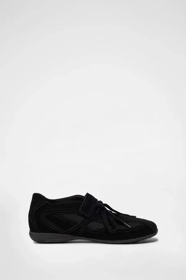 PINKING MARY JANE SNEAKERS / BLACK