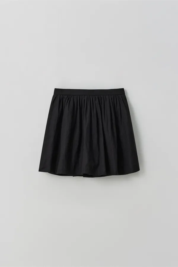 T/T Pinea shirring mini skirt (black)