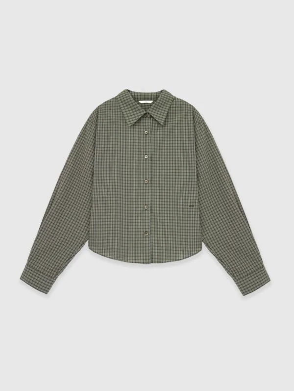 Classic Plaid Shirt (Khaki Brown)