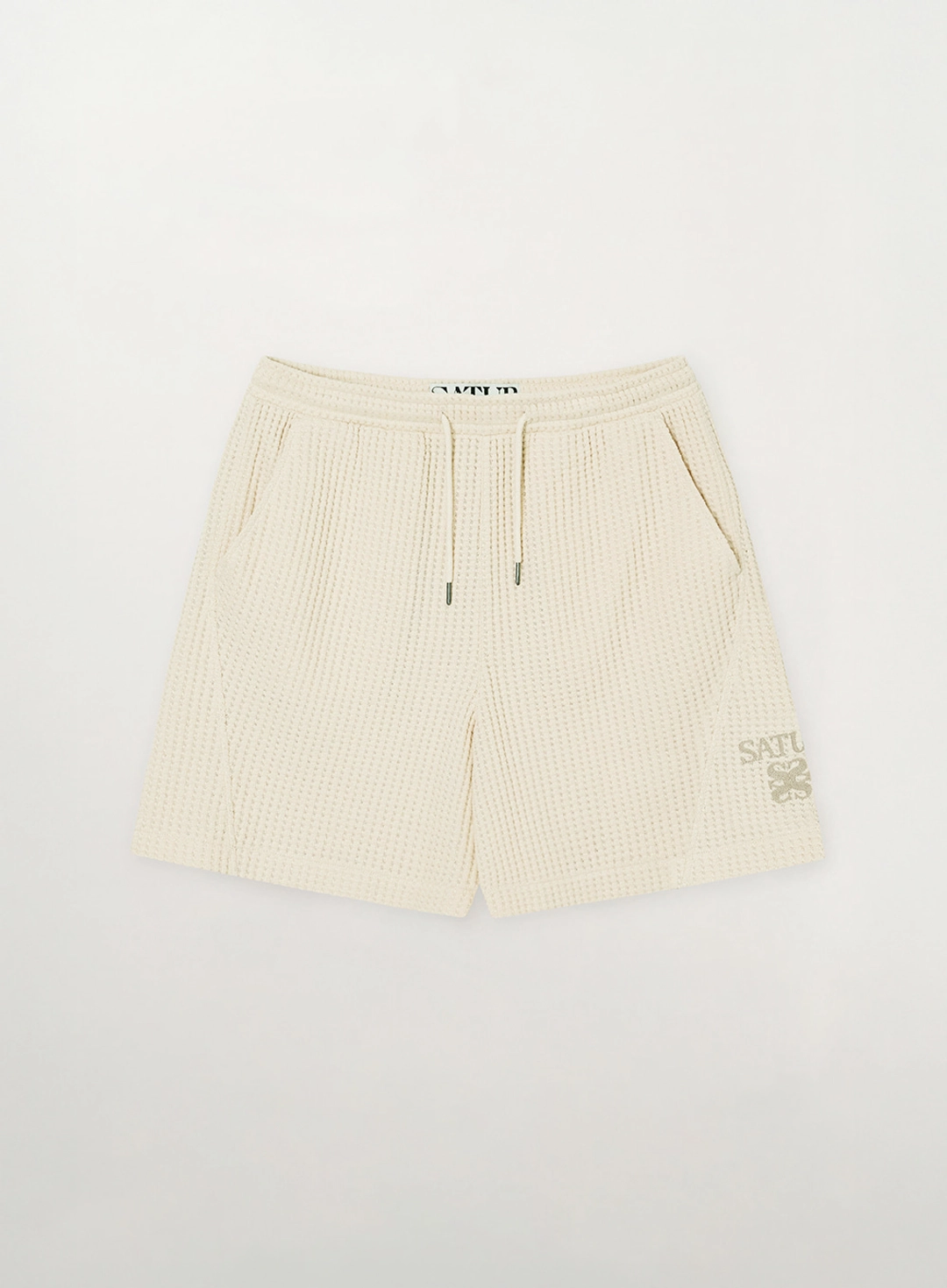 세터 Waffle Banding Shorts - Cream 상품 이미지 1