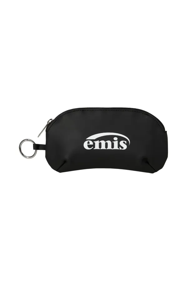 LOGO GLASSES POUCH-BLACK