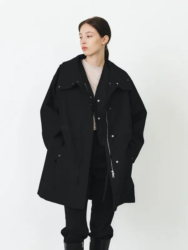TFF QUILTED LAYER SAFARI JUMPER_BLACK