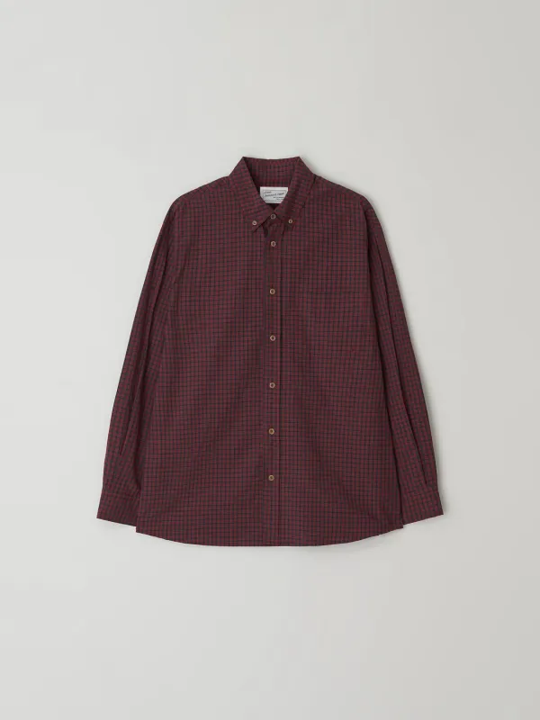 [2nd] Benjamin check shirt_vintage red