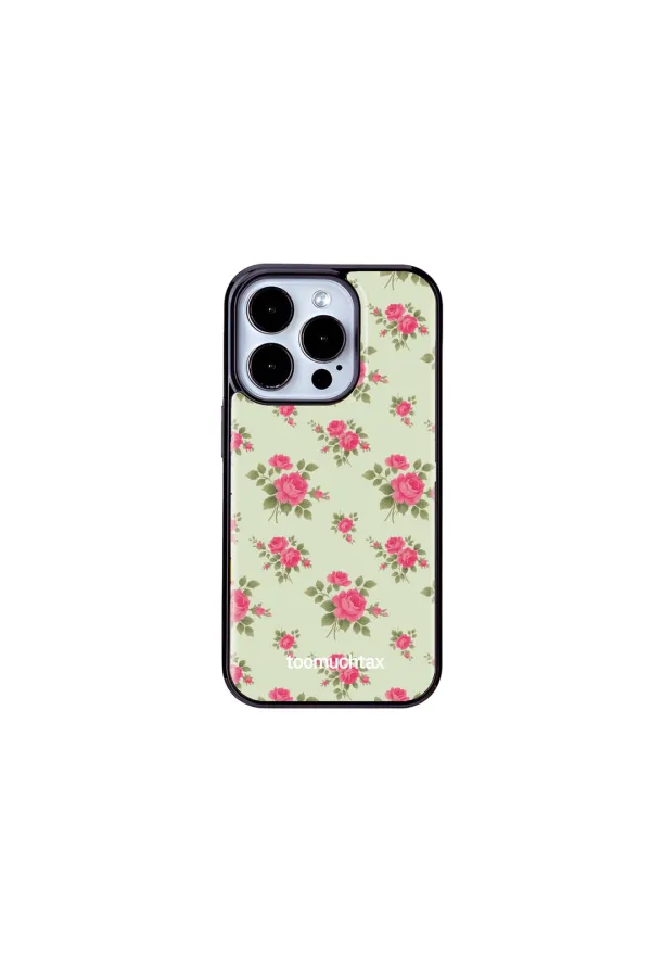 FLORAL BUMPER CASE (GREEN)
