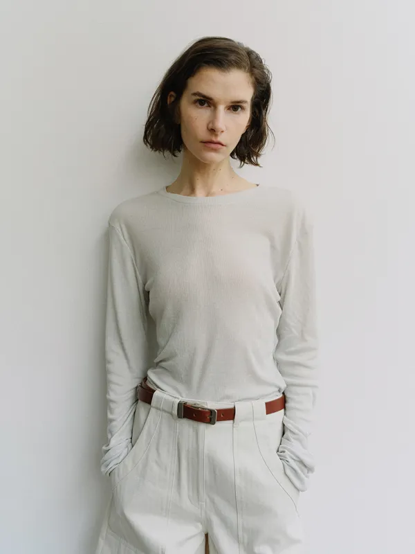 TIS RIB SLIM TOP_MINT