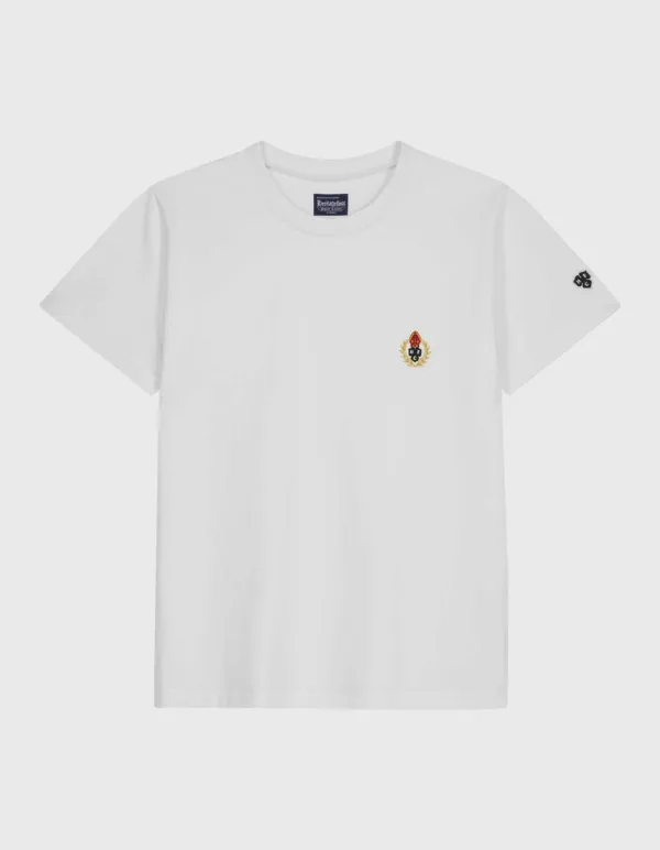 CREST 20S COMPACT YARN T-SHIRT (W) / White