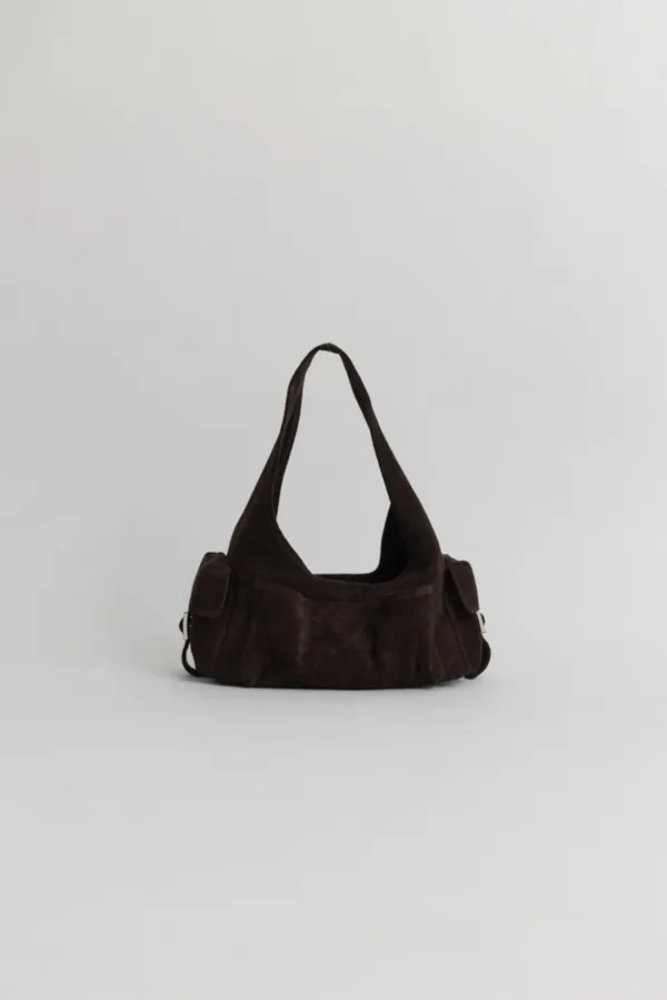 4th) a tria bag (brown suede)