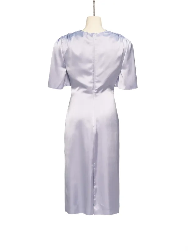 FW26 LIGHT BLUE SILKY LACE DRESS