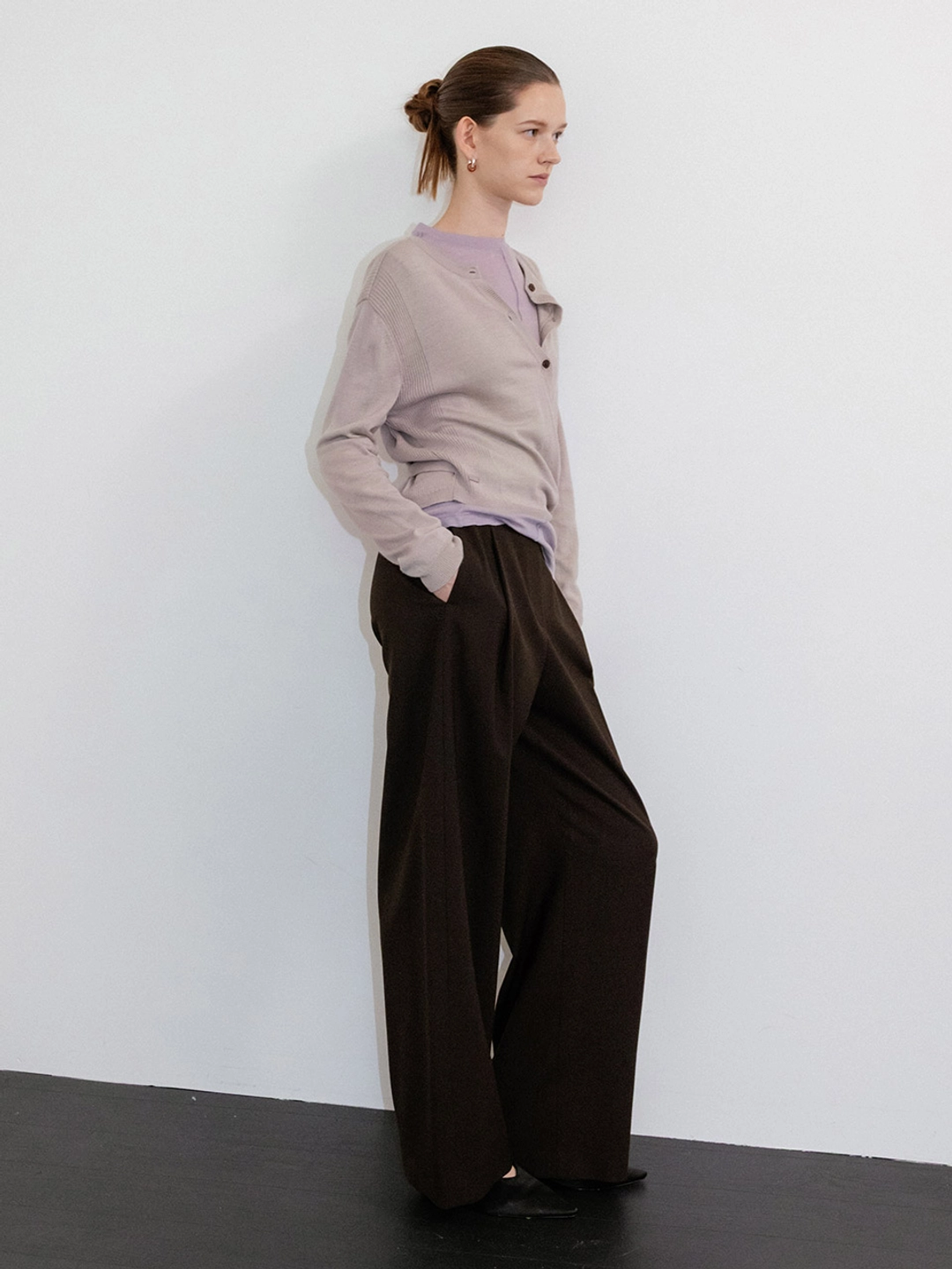 루에브르 Wide One-tuck Pants SW5AL322_2color 상품 이미지 2