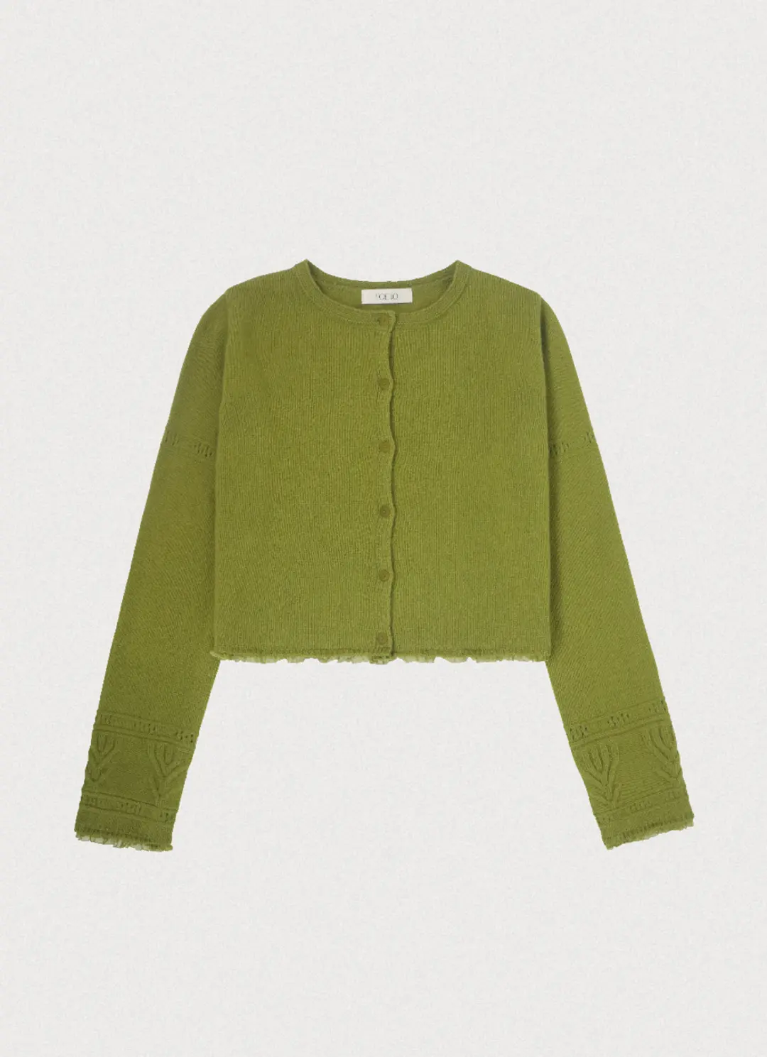 BRUNCH LACE CARDIGAN - OLIVE
