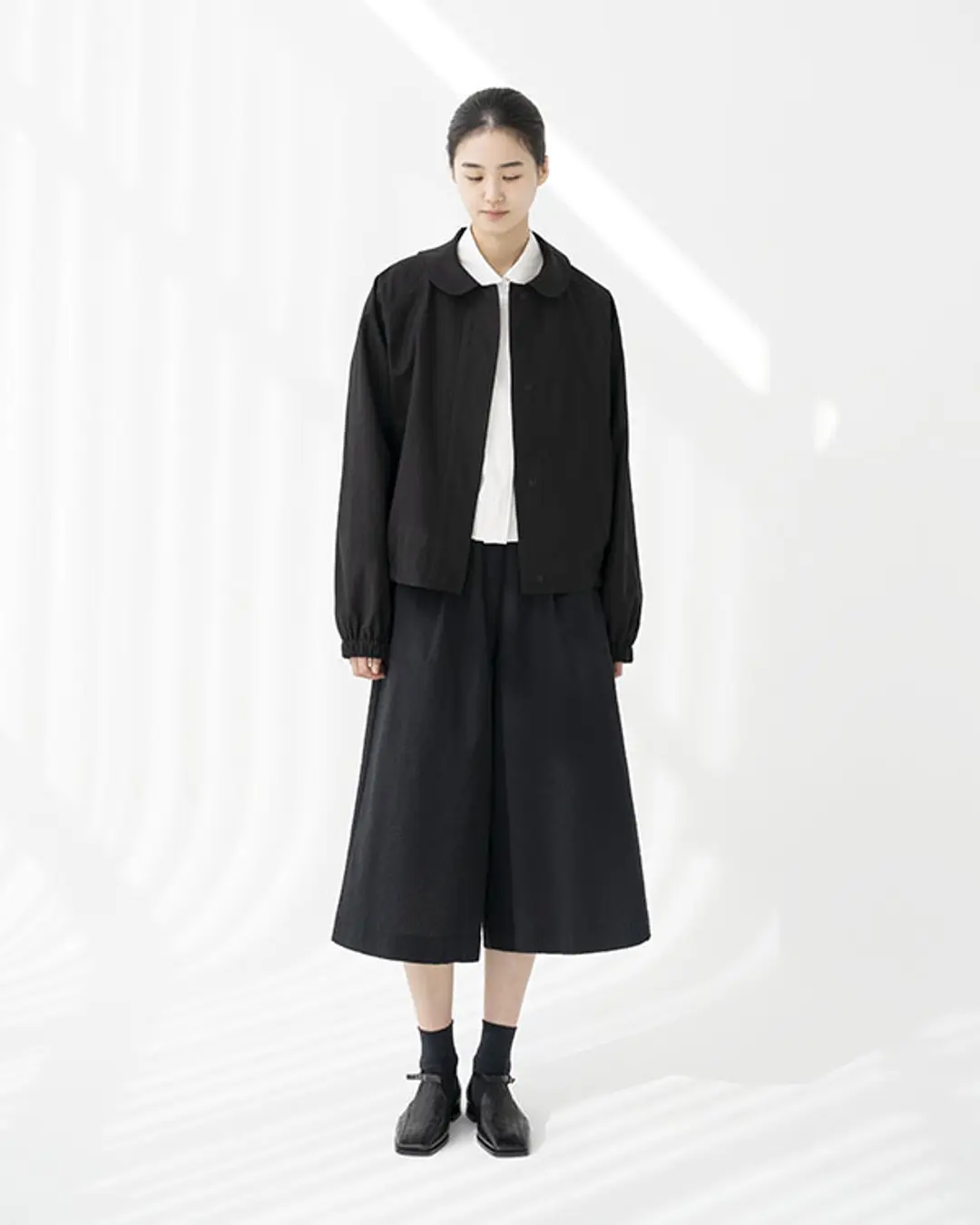 유노이아 round collar blouson 상품 이미지 2