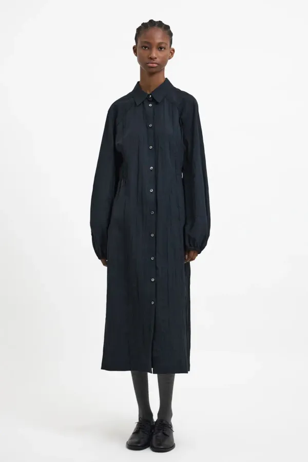 Side-Slit Shirt Dress