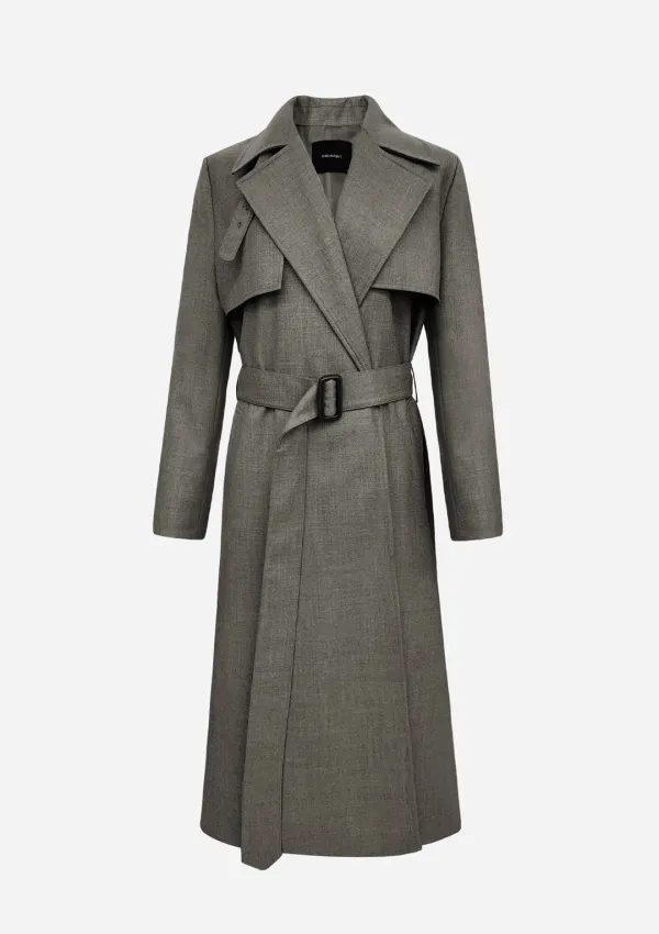 Gracy Classic Wool Trench Coat