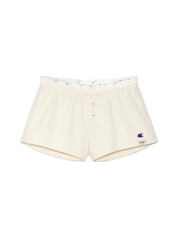 GLOWNY x Champion SWEAT SHORTS (CREAM)