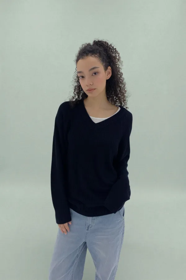 Amon knit / Dark Navy