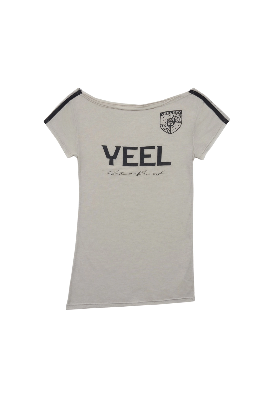 와이이이엘 YEEL RACING ASYMMETRIC T-SHIRT GREY 상품 이미지 3