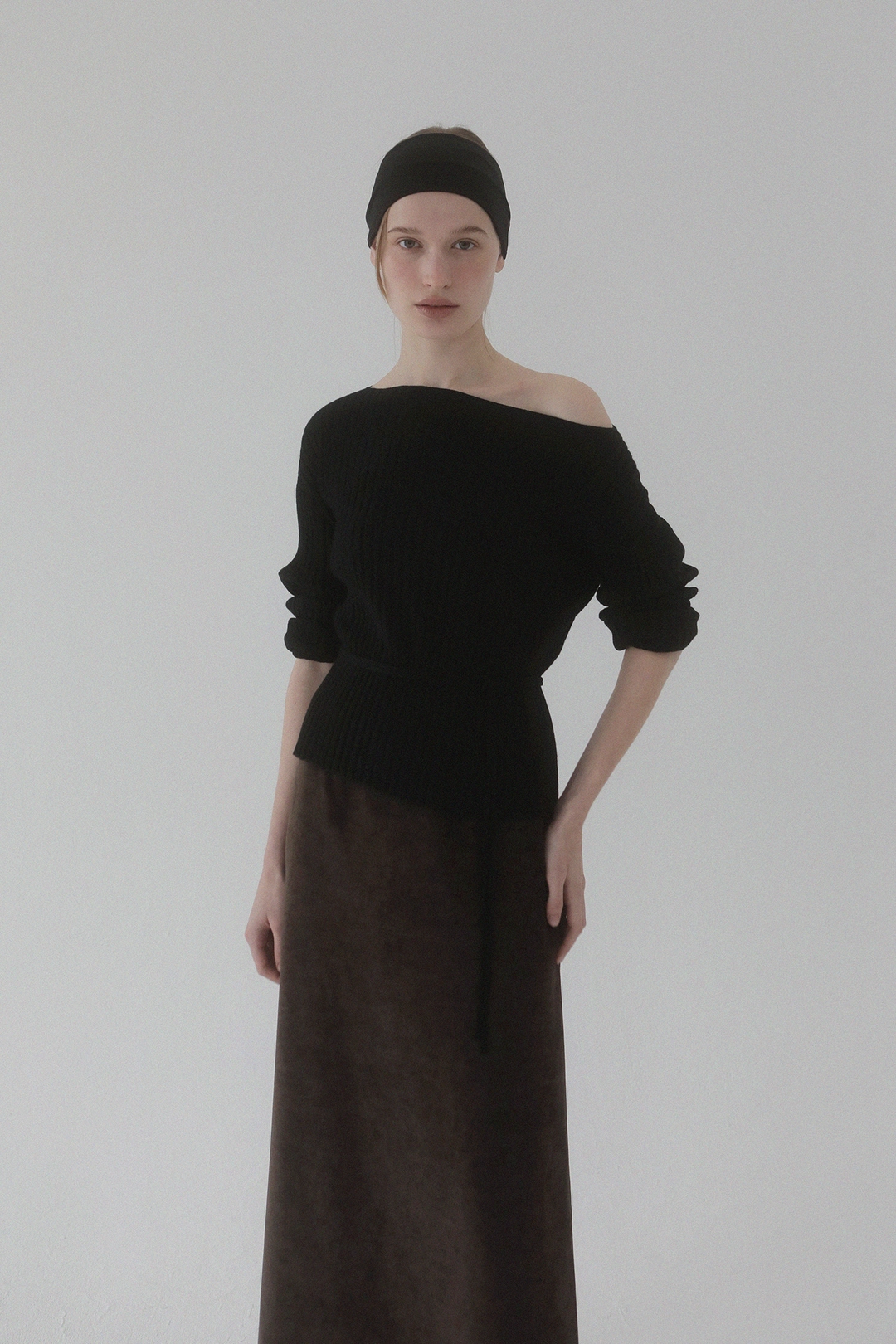 페이딘 Sadie Boat-neck Knit (black) 상품 이미지 3