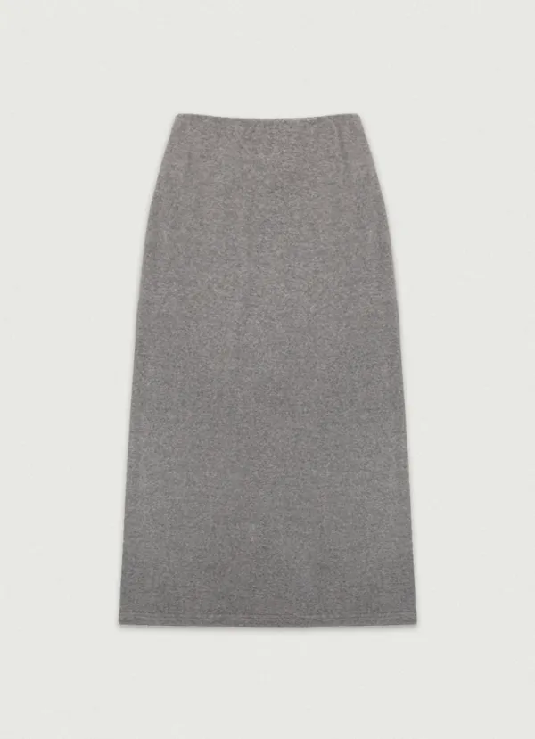 Velour Skirt [gray] - LoveBymood