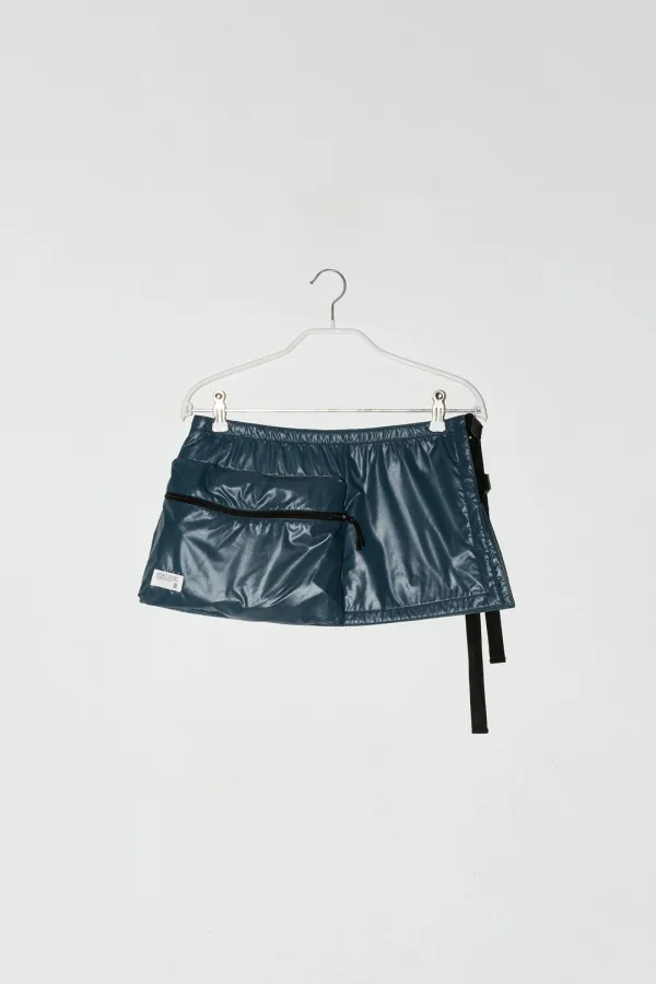 [CORE] PADDED LAYERED MINI SKIRT - THE QUIET BLUE