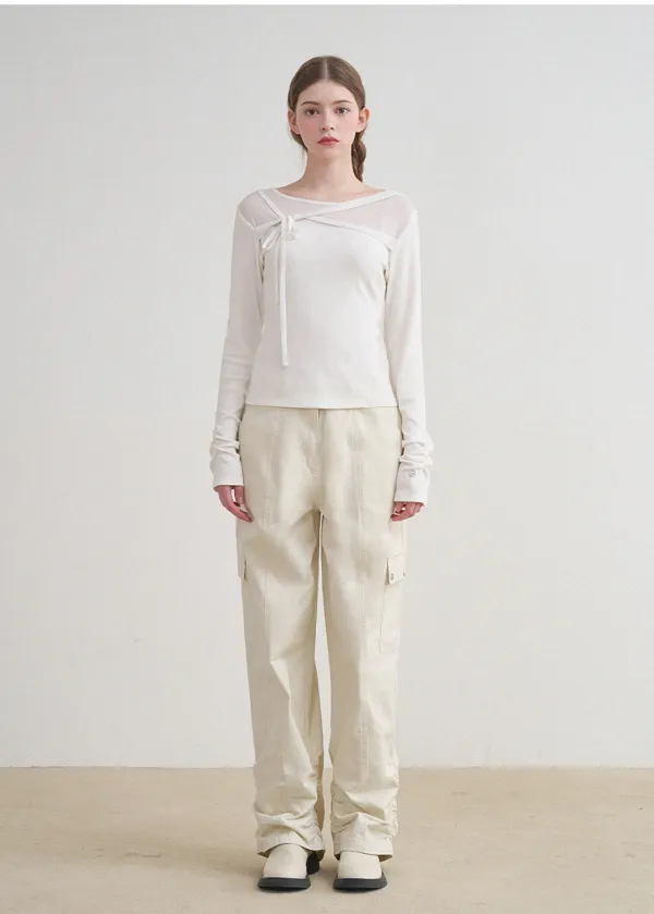  [25-36]  Sturdy Shirring Cargo Pants  스터디 셔링 카고 팬츠 (봄-가을-일상-데일리룩-캐주얼-유니크-출근룩-셔링-롱-로우라이즈-자체제작) 