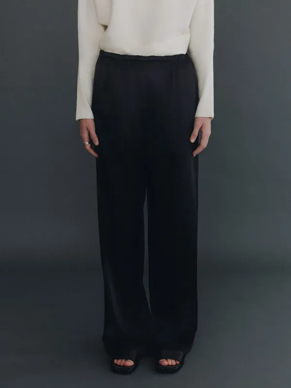 Glossy Satin Banding Pants SW6AL894-10